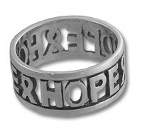 sterling silver hope ring